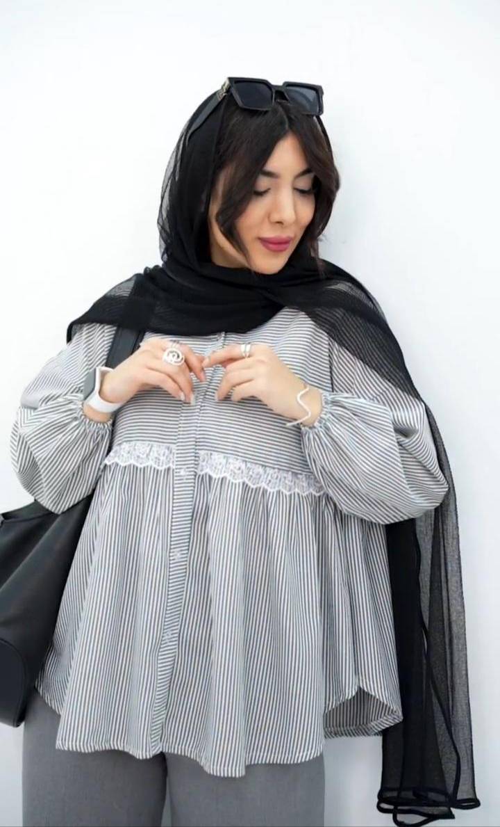 مانتو عروسکی لینن و گیپور