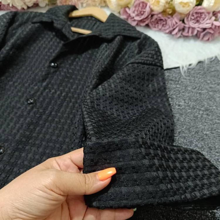 شومیز باکسی جنس حصیری 16945