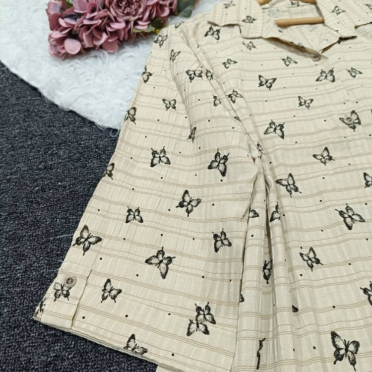 شومیز جنس ینزی طرح پروانه