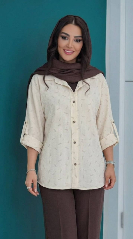 شومیز مانتویی ینزی پفکی miu miu