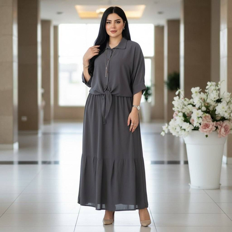 ست شومیز گره ای و دامن نخی