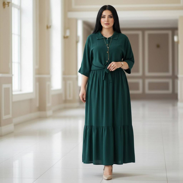 ست شومیز گره ای و دامن نخی