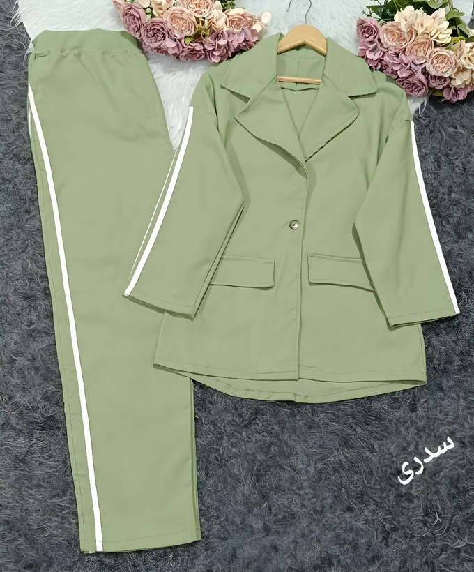 ست کت شلوار کتان کش اسپرت و روزمره ۷۹۱۰