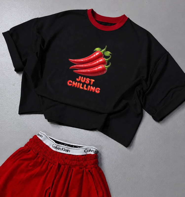 ست باکسی 🌶تیشرت و جاگر دو حالته پنبه دو نخ