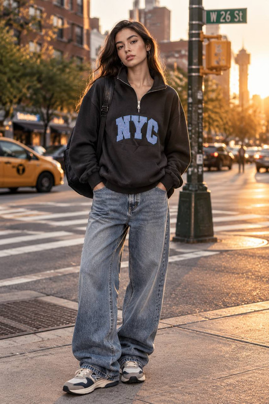 هودی نیم زیپ دورس تو کرک NYC_ کد۱۹۲۸
